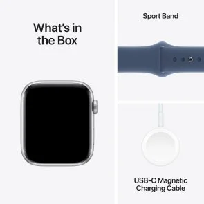 Фото: Смарт годинник Apple Watch Series SE 2 2024 GPS 40mm Silver Aluminium Case with Denim Sport Band - M/L (MXED3) № 7 | KTC