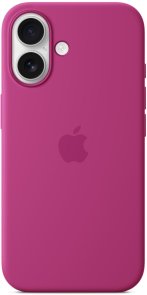 for iPhone 16 - Silicone Case with MagSafe Fuchsia