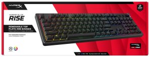 Клавіатура HyperX Alloy Rise PBT HX Red ENG/UA USB Black (7G7A3AA)