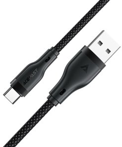 Кабель Acefast C8-04 3A AM / Type-C 1.2m Black (6974316282693)