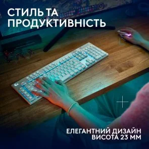Фото: Клавіатура Logitech G915 X Lightspeed Tactile Wireless White (920-012690) № 6 | KTC
