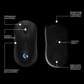 Миша Logitech G Pro 2 Lightspeed Black