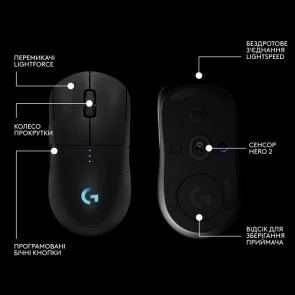 Фото: Миша Logitech G Pro 2 Lightspeed Black (910-007295) № 11 | KTC