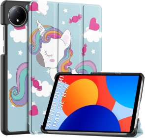 Чохол для планшета BeCover for Xiaomi Redmi Pad SE 8.7 - Smart Case Unicorn (711919)