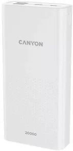 Фото: Батарея універсальна Canyon PB-2001 20000mAh 2.1A White (CNE-CPB2001W) № 2 | KTC