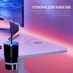 Фото: Стіл для геймерів GamePro GDC216W White № 11 | KTC