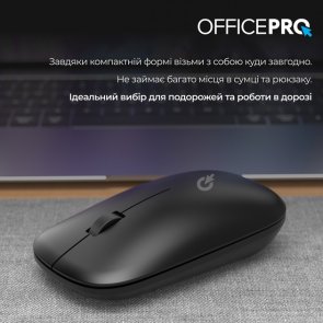 Миша OfficePro M225B Silent Wireless Black