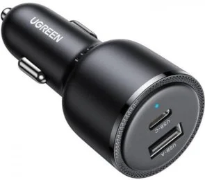 Фото: Автомобільний зарядний пристрій UGREEN EC701 63W Black (35023) № 3 | KTC