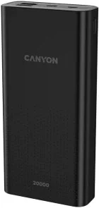 Фото: Батарея універсальна Canyon PB-2001 20000mAh 2.1A Black (CNE-CPB2001B) № 2 | KTC