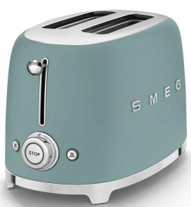 Тостер Smeg Retro Style Emerald Green Matte (TSF01EGMEU)