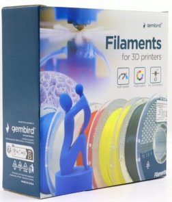 Філамент Gembird 3D High Speed PETG 1kg/1.75mm Filamen Black (3DP-PETG1.75HY-01-BK)