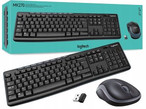 Комплект клавіатура+миша Logitech MK270 Us/Ukr Black (920-004508)