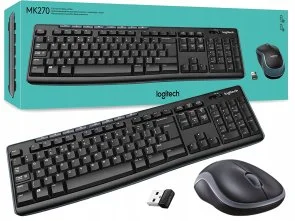 Фото: Комплект клавіатура+миша Logitech MK270 Us/Ukr Black (920-004508) № 2 | KTC
