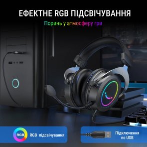 Гарнітура Fifine H3 RGB Black