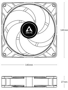 Кулер Arctic P14 Max White (ACFAN00304A)