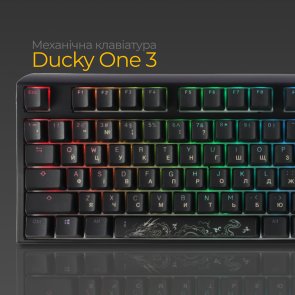 One 3 Cherry MX Speed Silver RGB ENG/UKR Black