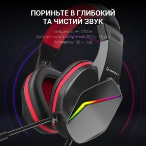 Фото: Гарнітура GamePro HS311 RGB Black № 11 | KTC