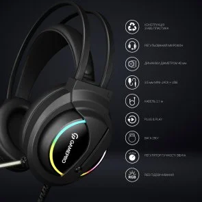 Фото: Гарнітура GamePro HS565 Black № 5 | KTC