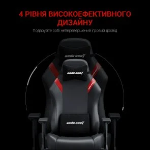 Фото: Крісло Anda Seat Luna Size L Black/Red (AD18-44-BR-PV) № 13 | KTC
