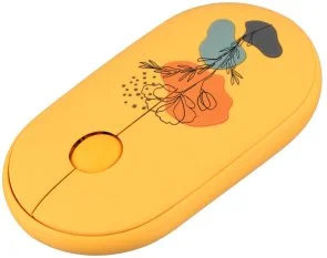 Фото: Миша 2E MF300 Flora Poppy Silent Wireless Yellow (2E-MF300WFLORAYW) № 2 | KTC