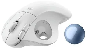 Фото: Миша Logitech Ergo M575S Trackball Wireless Off-White/Blue (910-007030) № 3 | KTC