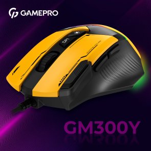 Миша GamePro GM300Y Yellow/Black