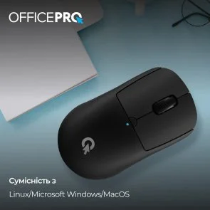 Фото: Миша OfficePro M307B Silent Wireless Black № 7 | KTC
