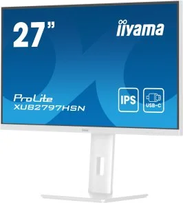 Фото: Монітор iiyama XUB2797HSN-W2 White - 27" IPS / 1920×1080 / 100 Гц / Adaptive Sync / Pivot / HAS № 4 | KTC