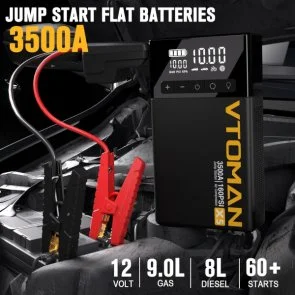 Фото: Бустер Vtoman X5 Jump Starter 3500A з компресором 160PSI № 3 | KTC