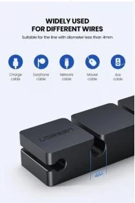 Фото: Тримач-затискач для кабелю UGREEN LP208 Cable Holder Clips Black (70585) № 6 | KTC
