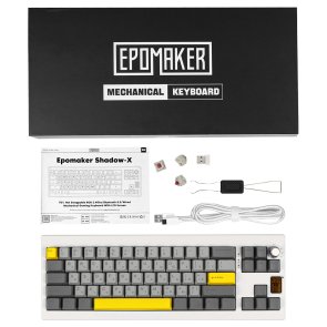 Клавіатура Epomaker Shadow-X Mulan Switch Hot-Swap RGB WL/BT/USB White (SHX-W-M)