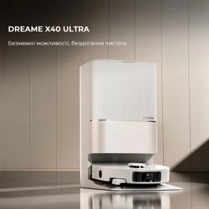 Фото: Робот-пилосос Dreame Bot X40 Ultra White (RLX63CE-Wh) № 2 | KTC