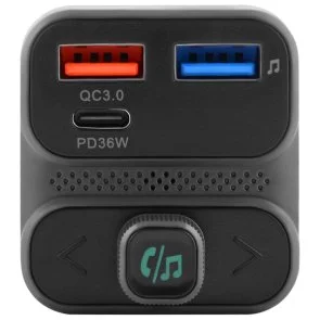 Фото: FM-трансмітер + АЗП Proove Launcher Luxor SE 36W Gray № 2 | KTC