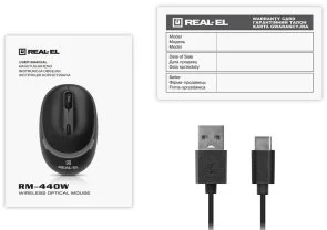 Фото: Миша Real-EL RM-440W Black (EL123200045) № 9 | KTC