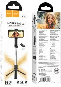 Фото: Селфі монопод Hoco K20 Prior live broadcast holder Black (6942007604116) № 7 | KTC