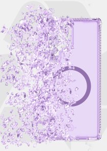 iTSkins for Samsung S25 Ultra - HYBRID R VAPOR with MagSafe Light Purple