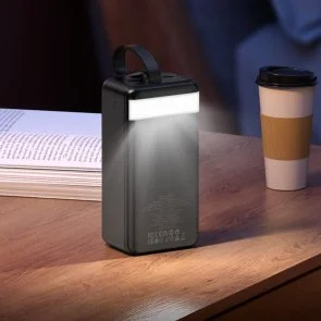 Фото: Батарея універсальна Hoco J123C 60000mAh 22.5W/PD20W 5A Black (6942007612098) № 8 | KTC