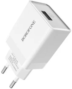 Фото: Зарядний пристрій BOROFONE BA20A Sharp 2.1A White with AM / MicroB (BA20AMW) № 2 | KTC