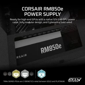 Фото: Блок живлення Corsair 850W RM850e 2025 (CP-9020296-EU) № 7 | KTC