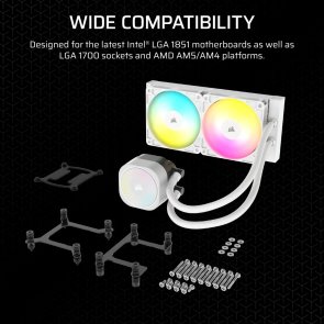  Corsair Nautilus 240 RS ARGB White 