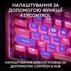 Фото: Клавіатура Logitech G Pro X TKL Rapid Linear Magenta (920-013253) № 5 | KTC