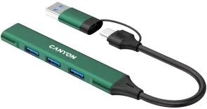 Фото: USB-хаб Canyon DS-02 Green (CNS-TDS02GR) № 3 | KTC