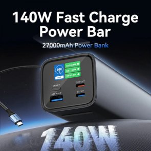 Батарея універсальна Vention 27000mAh 140W Gray (FHVH0)