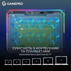 Підставка для ноутбука GamePro CP1040 Black