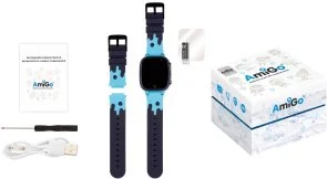 Фото: Смарт годинник AmiGo GO008 MILKY GPS WIFI Blue (GO008 Blue) № 8 | KTC