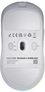 Фото: Миша Hator Quasar 3 Wireless White (HTM731) № 5 | KTC