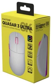 Фото: Миша Hator Quasar 3 Ultra 8K Wireless White/Violet (HTM771) № 6 | KTC