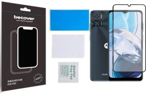 Фото: Захисне скло BeCover for Motorola Moto E22/E22i - Black (709731) № 2 | KTC