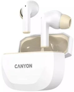 Фото: Навушники Canyon Hexagon 7 White/Beige (CNS-TWS7WB) № 2 | KTC