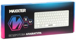 Клавіатура компактна Maxxter KBW-C01S-UA Wireless Silver